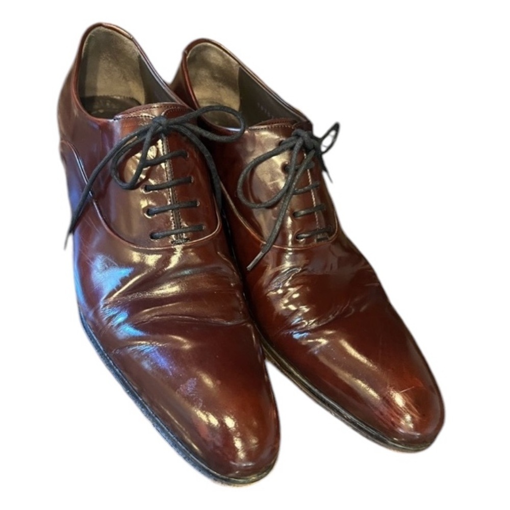 LODING men’s size 10, Oxford, Burgundy, Brown color, excellent condition